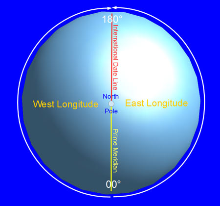 lines of longitude with degrees