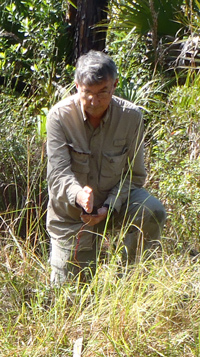 Reid Tillery demonstrates mapless dead reckoning techniques.